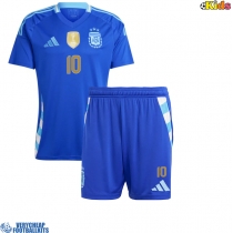 Argentina Lionel Messi #10 Replica Away Minikit Copa America 2024 Short Sleeve (+ pants)